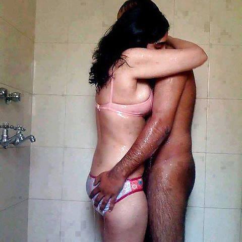 Bathroom housewife couple otngagged